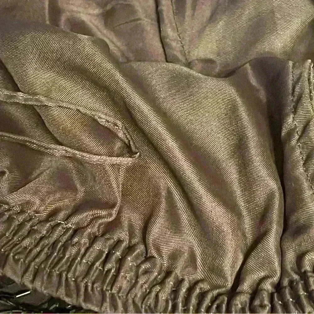 Midnight Run Sequin 100% silk Black pants Vintage 80’s Shimmer Wide Leg - Picture 11 of 11